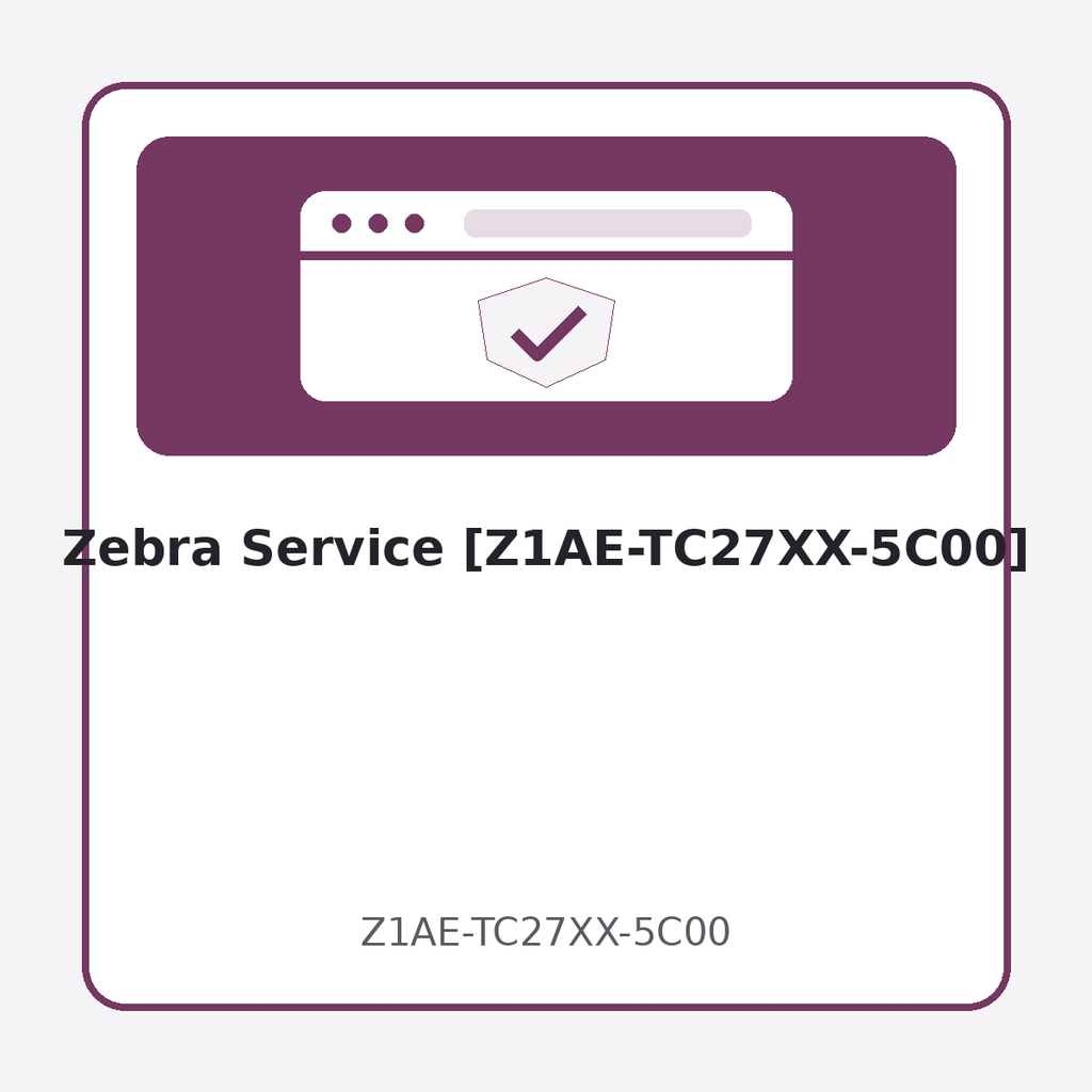 [Z1AE-TC27XX-5C00] Zebra Service [Z1AE-TC27XX-5C00]