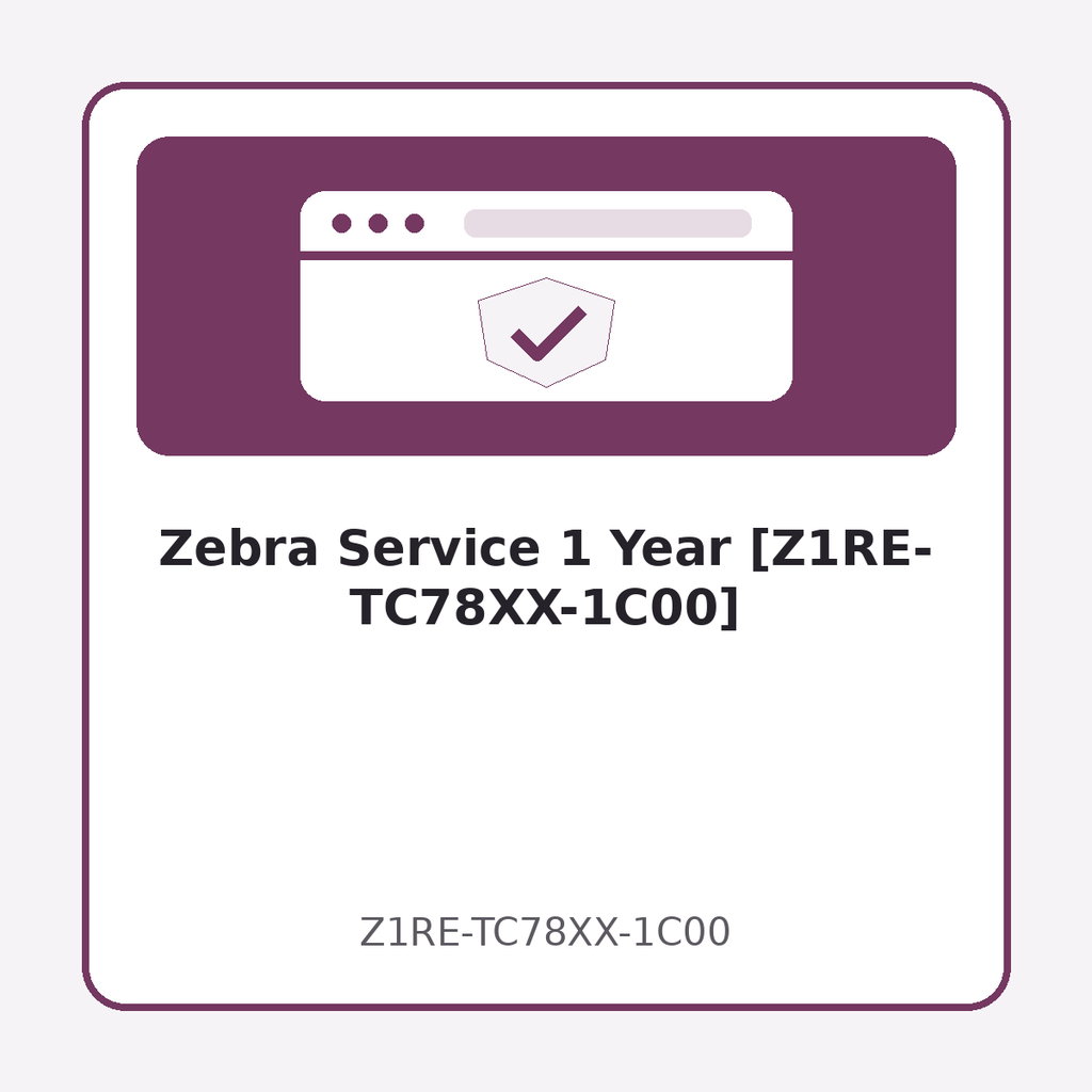 [Z1RE-TC78XX-1C00] Zebra Service 1 Year [Z1RE-TC78XX-1C00]