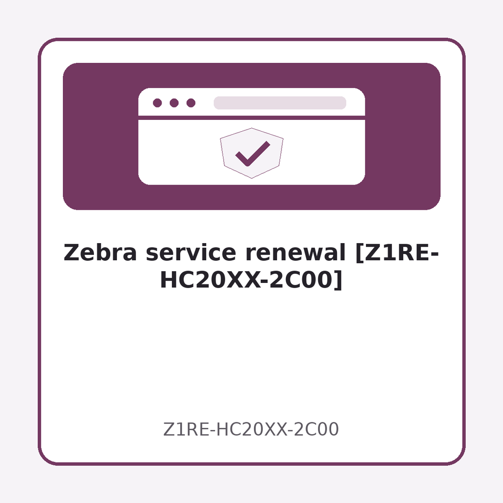 [Z1RE-HC20XX-2C00] Zebra service renewal [Z1RE-HC20XX-2C00]