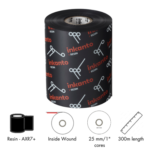 [T40185IO] ARMOR thermal transfer ribbon, AXR7+ resin, 65mm, black [T40185IO]